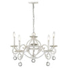 Callie 5-Light Country White Chandelier