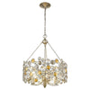 Vitozzi 3-Light Antique Silver Leaf Chandelier