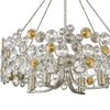 Vitozzi 4-Light Antique Silver Leaf Chandelier