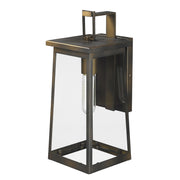 Burnished Bronze Contempo Elongated Outdoor Wall Light
