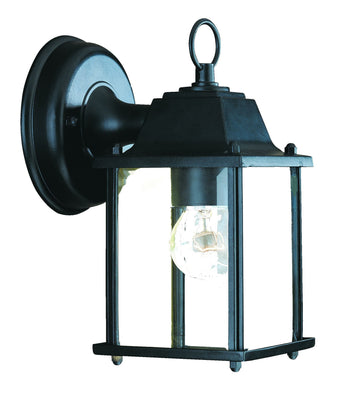 Builder's Choice 1-Light Matte Black Wall Light