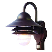 Mariner 1-Light Architectural Bronze Wall Light With Motion Sensor