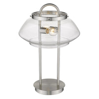 Garner 2-Light Satin Nickel Table Lamp