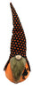 Spooky Orange and Black Halloween Gnome