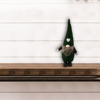 Topiary Dark Green and Brown Standing Gnome