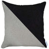 Black and White Diagonal Decorative Throw Pillow