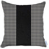 Black Houndstooth Decorative Throw Pillow