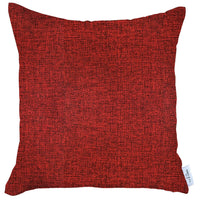 Red Modern Textured Throw Pillow