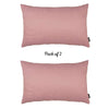 Set of 2 Pale Pink Modern Lumbar Throw Pillows