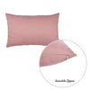 Set of 2 Pale Pink Modern Lumbar Throw Pillows