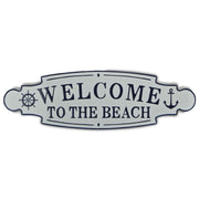 Welcome to the Beach Metal Wall Plate
