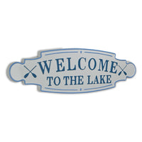 Welcome to the Lake Metal Wall Plate