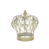 Vintage Look Fleur de Lis Gold Crown Sculpture