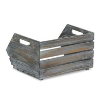 Distressed Gray Wooden Storage Box