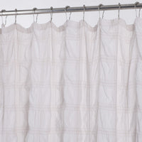 Pale Pink Modern Striped Crinkle Shower Curtain