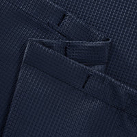 Luxurious Navy Waffle Weave Shower Curtain