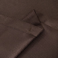 Luxurious Brown Waffle Weave Shower Curtain