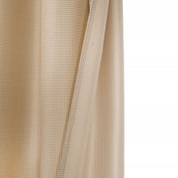 Luxurious Beige Waffle Weave Shower Curtain