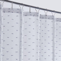 Silver Puff Sprinkles Shower Curtain