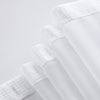 White Sheer and Grid Shower Curtain and Liner Set