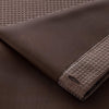Brown Modern Grid Shower Curtain and Liner Set