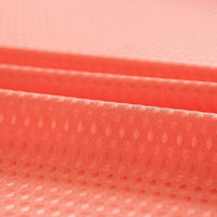 Coral Sheer and Grid Shower Curtain and Liner Set