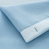 Light Blue Sheer and Grid Shower Curtain and Liner Set