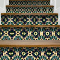 4" X 4" Agean Blue and Green Peel and Stick Tiles