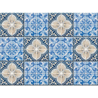 6" X 6" Blue Taupe Tobi Peel And Stick Tiles