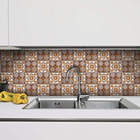 6" X 6" Bella Terra Peel And Stick Removable Tiles