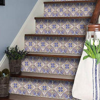 4" X 4" Blue Taupe Nova Removable Peel And Stick Tiles