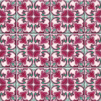 7" X 7" Rosa Pink Lea Removable Peel and Stick Tiles