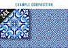 4" X 4" Blue Bali Removable Peel And Stick Tiles