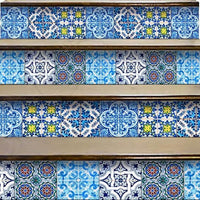 4" X 4" Greta Multi Mosaic Peel And Stick Tiles