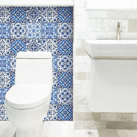 4" X 4" Azul Multi Mosaic Peel And Stick Tiles