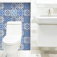 7" X 7" Azul Multi Mosaic Peel and Stick Tiles