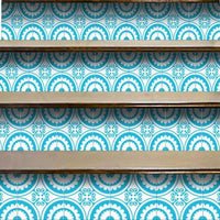 4" X 4" Aqua Gerber Removable Peel And Stick Tiles