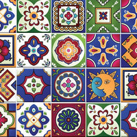 8" x 8" Mediterra Celestial Mosaic Peel and Stick Removable Tiles
