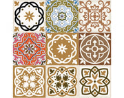 4" x 4" Snickerdoodle Mosaic Pop Peel and Stick Removable Tiles