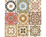 6" x 6" Snickerdoodle Mosaic Pop Peel and Stick Removable Tiles