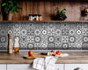8" x 8" Shades of Grey Mosaic Peel and Stick Removable Tiles