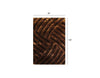 8’ x 10’ Dark Brown Geometric Illusion Area Rug