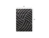 8’ x 10’ Dark Gray Geometric Illusion Area Rug