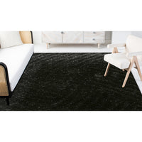 5’ x 7’ Black Geometric Illusion Area Rug