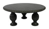 Round Embellished Traditional Coffee Table