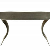 Oblong Modern Iron Coffee Table