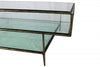 Clear Glass Triple Layered Coffee Table