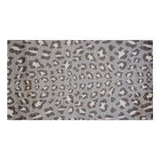 2' x 4' Gray and Brown Cheetah Washable Floor Mat