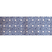 2' x 6' Blue Diamond Washable Runner Rug