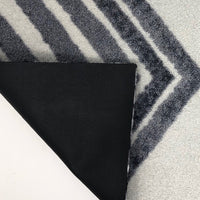 2' x 6' Black and Gray Abstract Arrow Washable Runner Rug